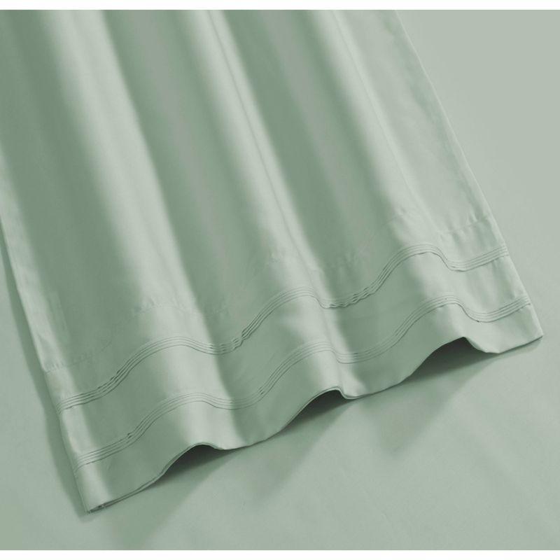 Rayon from Bamboo Solid Pillowcase Pair (King) Sage 300 Thread Count - Tribeca Living