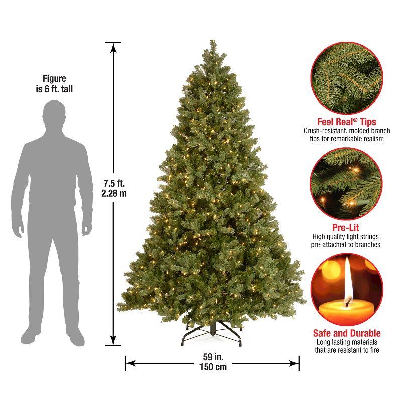 Prelit Feel Real Downswept Douglas Fir Artificial Christmas Tree Clear Lights - National Tree Company