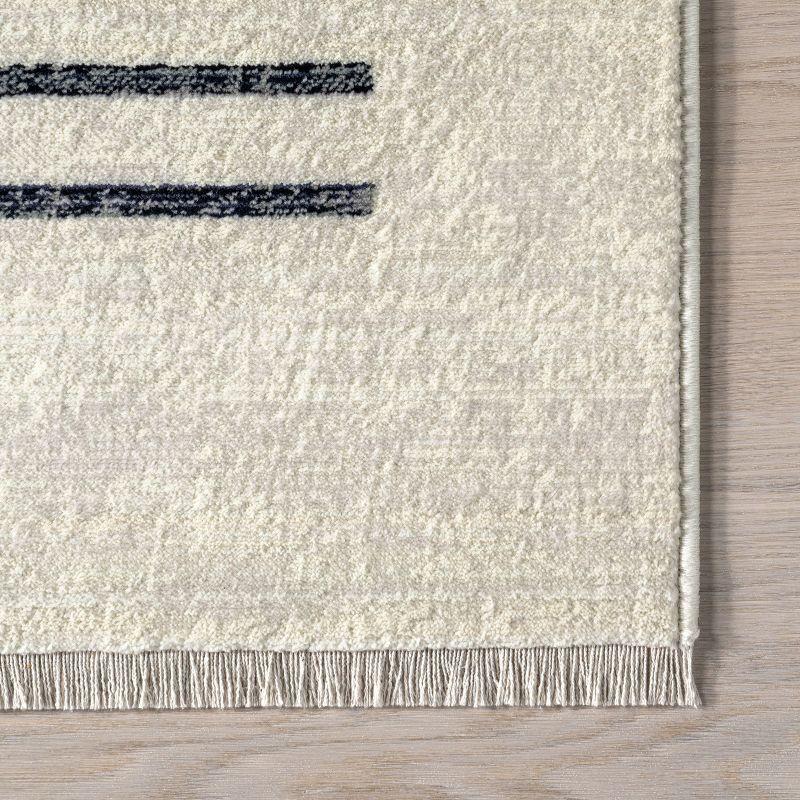 Nuloom Keeva Modern Striped Fringe Indoor Area Rug