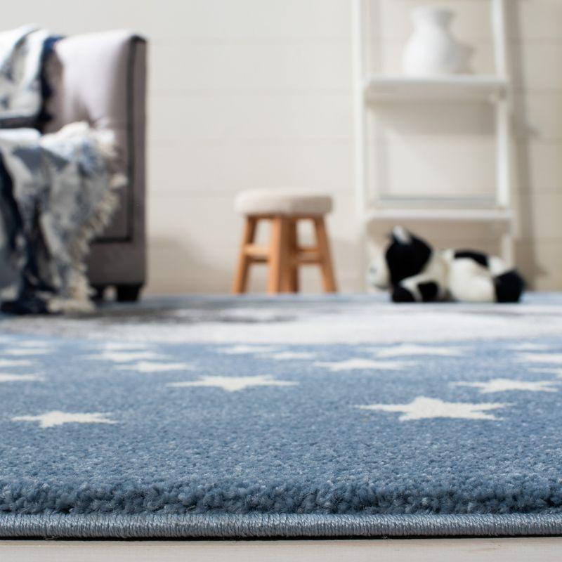 Carousel Kids CRK135 Power Loomed Area Rug - Light Blue/Grey - 4'x6' - Safavieh.