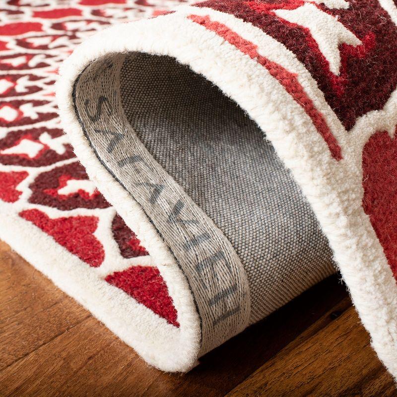 Bellagio BLG610 Hand Tufted Accent Rug - Red/Ivory - 2'x3' - Safavieh.