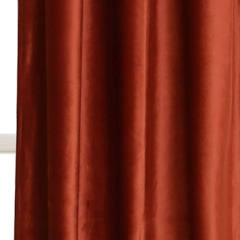 Prima Velvet Solid Velvet Room Darkening Curtain Pair (Set of 2)