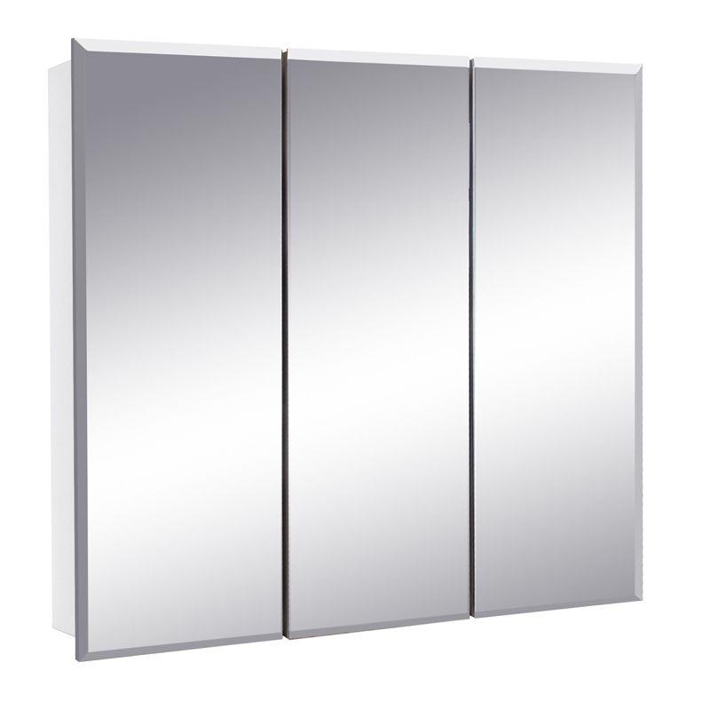 Cyprus 24-Inch Wood Medicine Cabinet Mirror in White