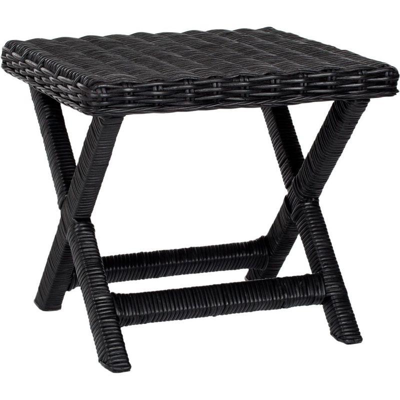 Manor Ottoman - FOX6529 - Black - Safavieh Couture