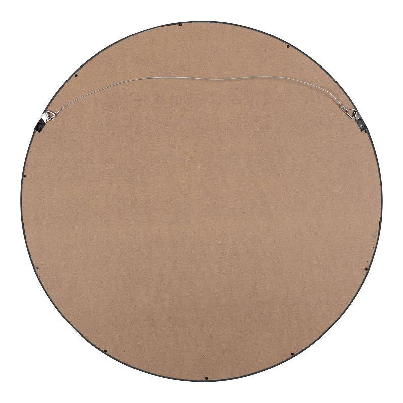 24" Wheeler Round Wall Mirror with Shelf, Modern Decor - Kate & Laurel All Things Decor