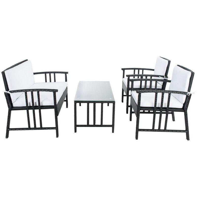 Reslor 4 Piece Patio Outdoor Living Set  - Safavieh