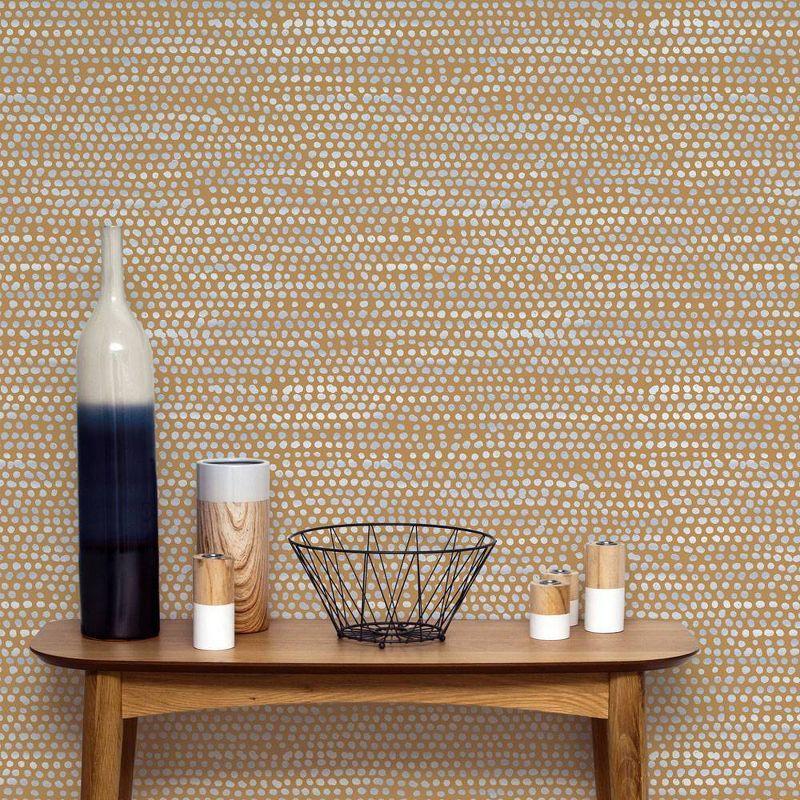 Tempaper Moire Dots Self-Adhesive Removable Wallpaper