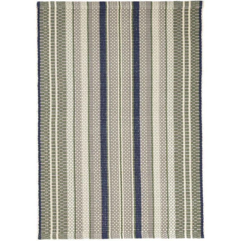 Bay Stripe Handwoven Cotton Rug