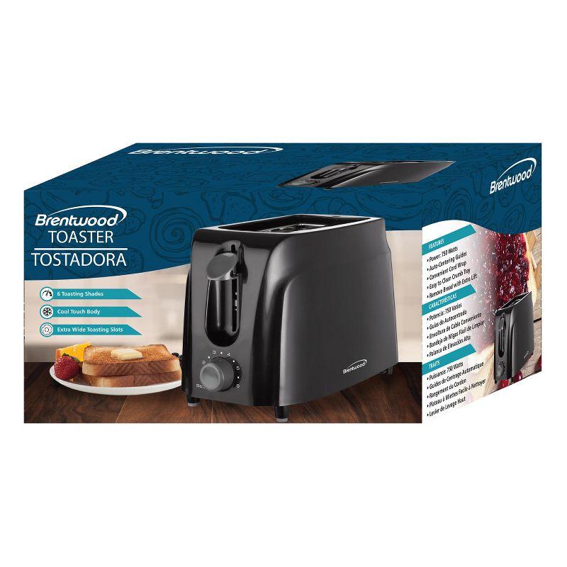 Brentwood Appliances 2 Slice Cool Touch Toaster