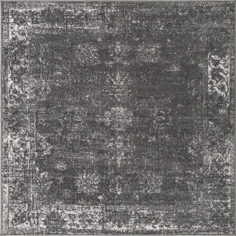 Casino Sofia Dark Grey Square Indoor Easy-Care Rug