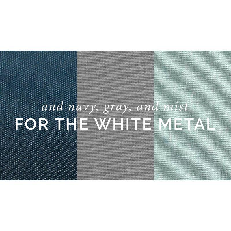 Kaplan Outdoor Metal Sofa Oil Rubbed Bronze with Oatmeal Cushions - Crosley: Steel Frame, UV-Resistant, 3-Seater