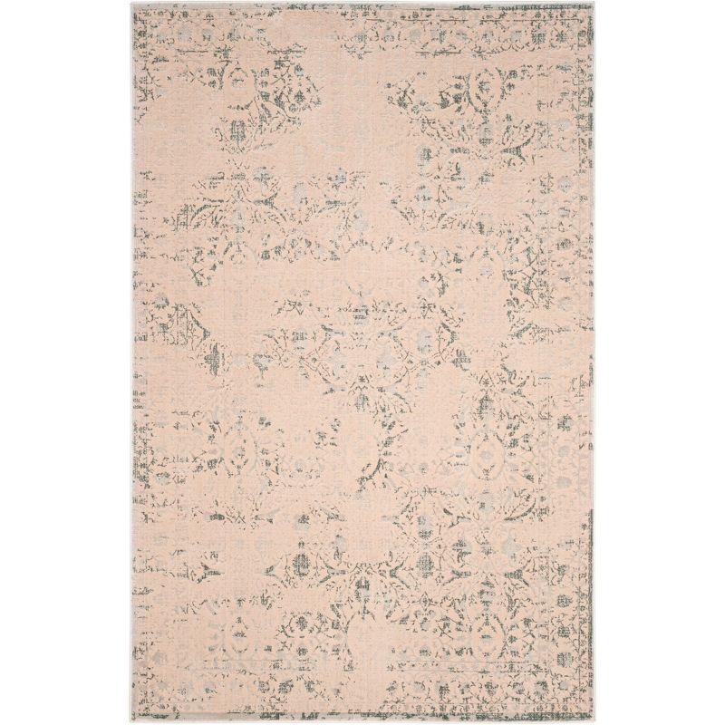 Brilliance BRL502 Power Loomed Area Rug - Cream/Light Blue - 5'1"x7'6" - Safavieh.