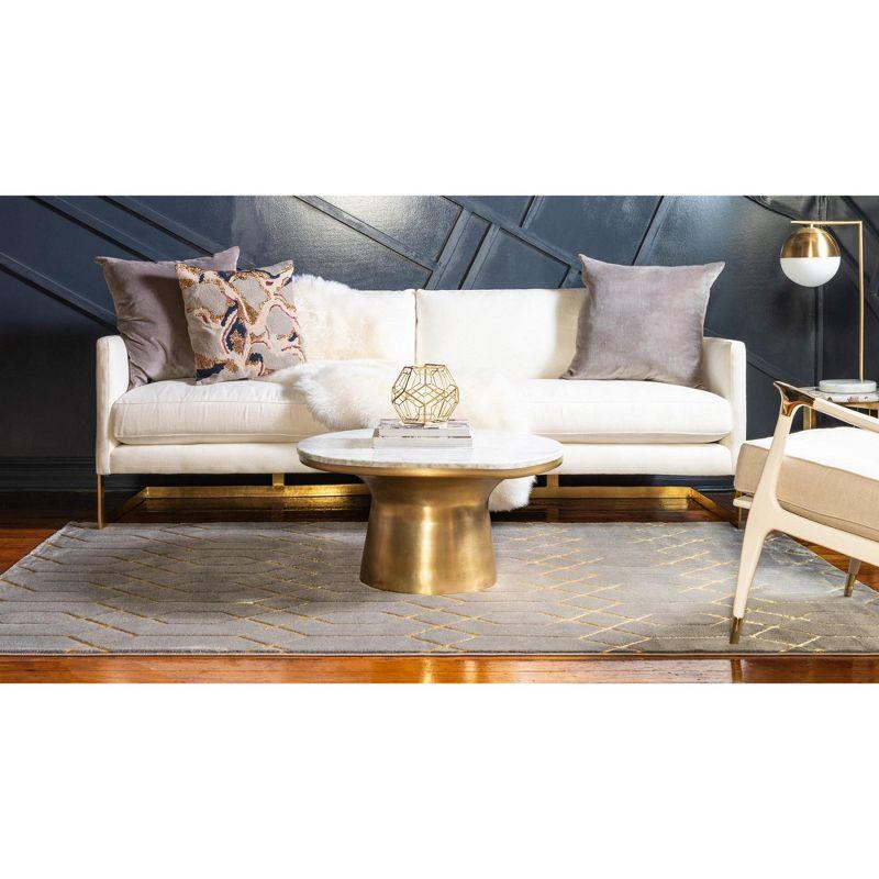Glam Gray/Gold Area Rug