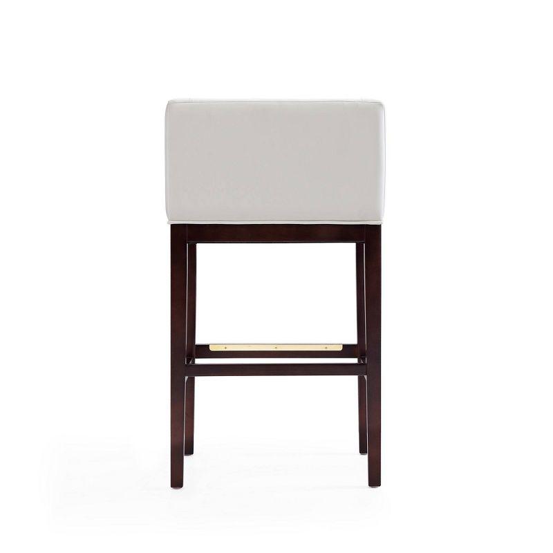 Kingsley Upholstered Beech Wood Barstool - Manhattan Comfort