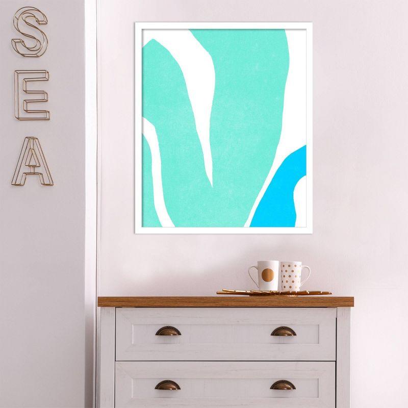 21" x 25" Color Cuts XIV by June Erica Vess Wood Framed Wall Art Print - Amanti Art: Contemporary Acrylic Lithograph, Vertical Layout