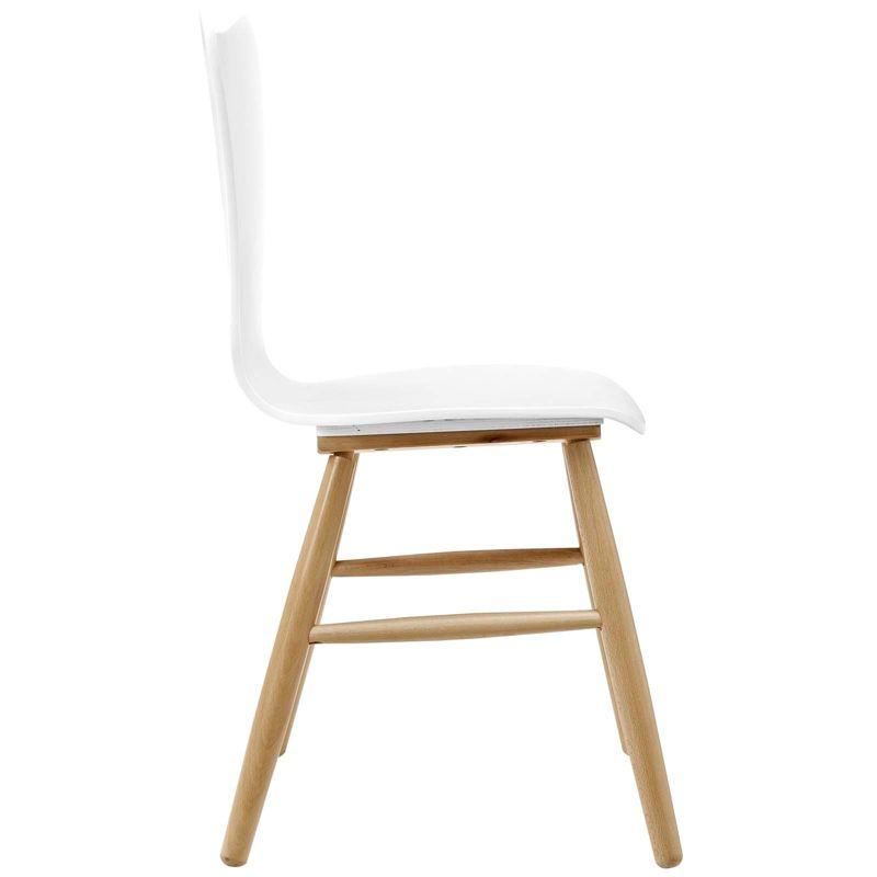 Cascade Wood Dining Chair White - Modway