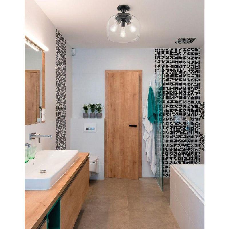 Three Posts™ Cromkill Glass Semi Flush Mount
