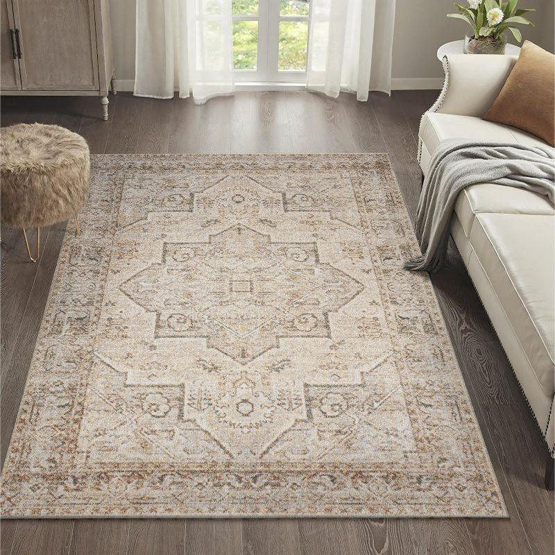 JONATHAN Y Koda Vintage Medallion Machine-Washable Area Rug