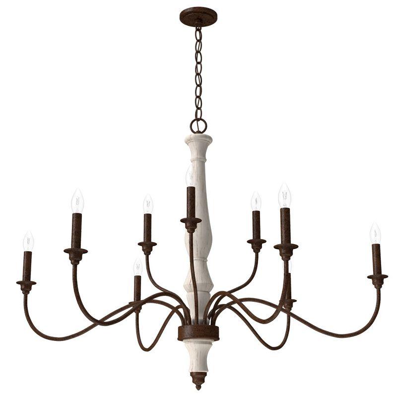 Hunter Fan Teren 9 - Light Candle Style Tiered Chandelier