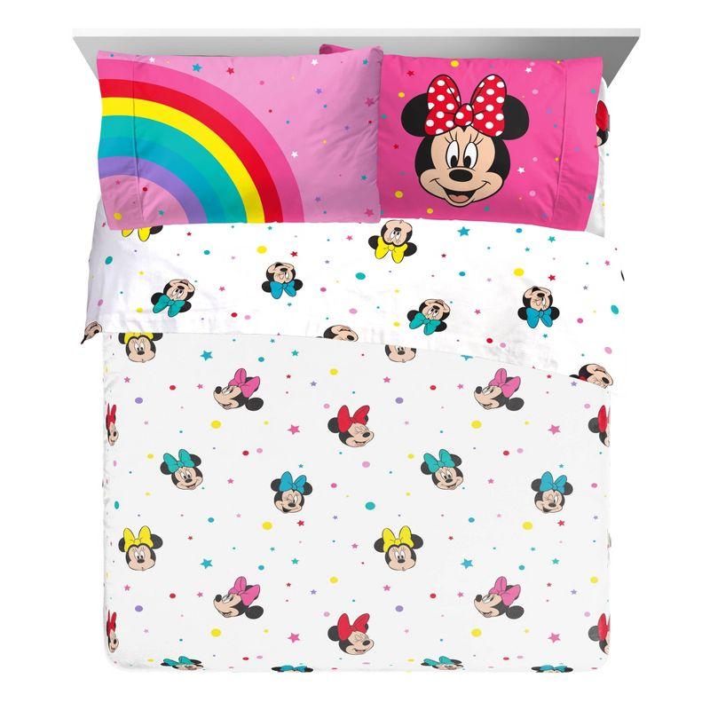 Minnie Mouse Twin Microfiber Cartoon Sheet Set