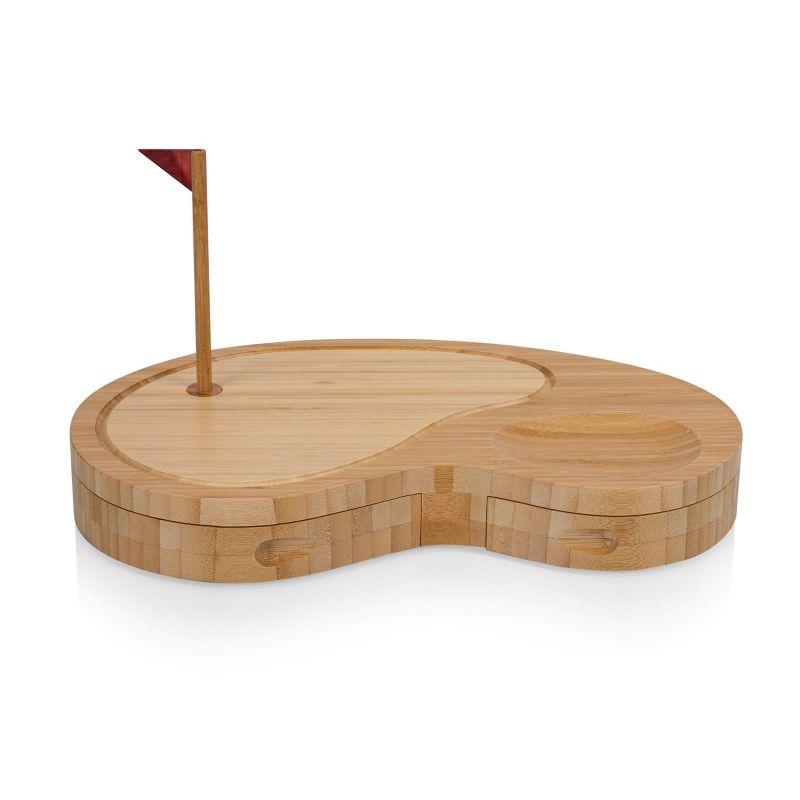 Millwood Pines Sand Trap Golf Gift Cheese Board & Knife Set - Novelty Charcuterie Board with Cheese Knife Set - Cheese Boards Charcuterie Boards - Serving Platter Enoch