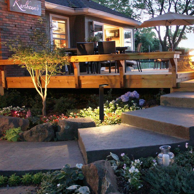C Cattleya Low Voltage Black Aluminum Led Outdoor Landscape Path Lights (4-pack) (Set of 4)