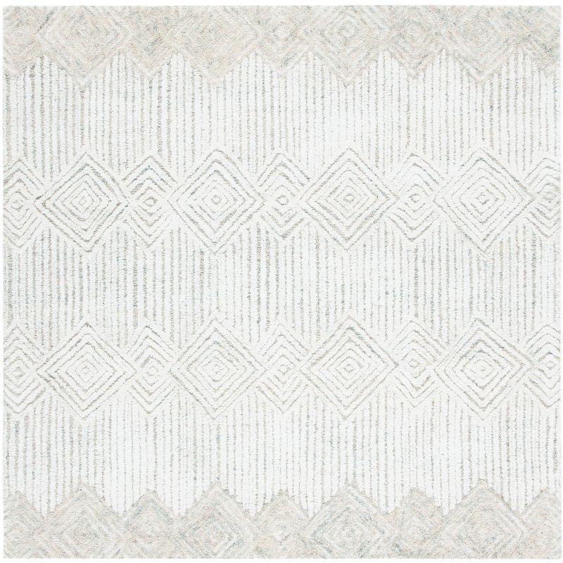 Metro MET401 Hand Tufted Area Rug - Beige/Ivory - 6'x6' - Safavieh.