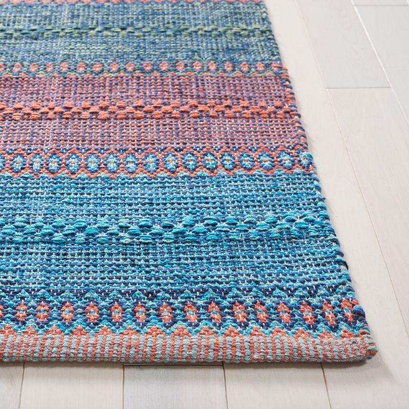 Montauk MTK851 Hand Woven Area Rug - Blue/Orange - 3'x5' - Safavieh.