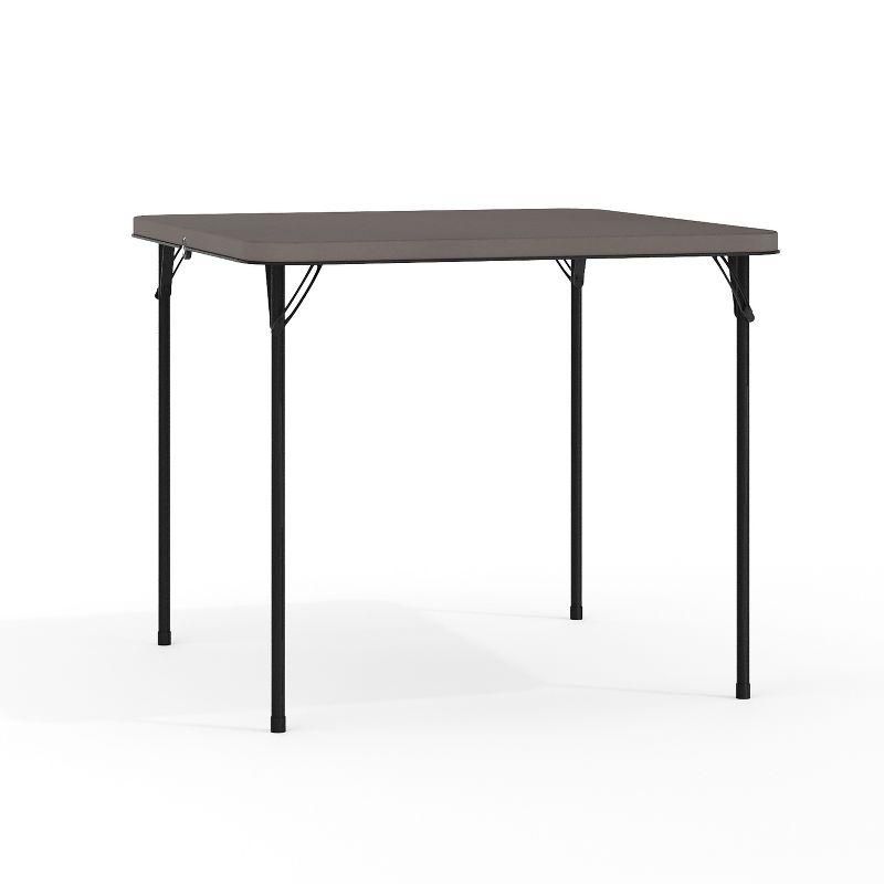 Noah 2.83' Square Plastic Folding Event Table with Carrying Handle by Flash Furniture