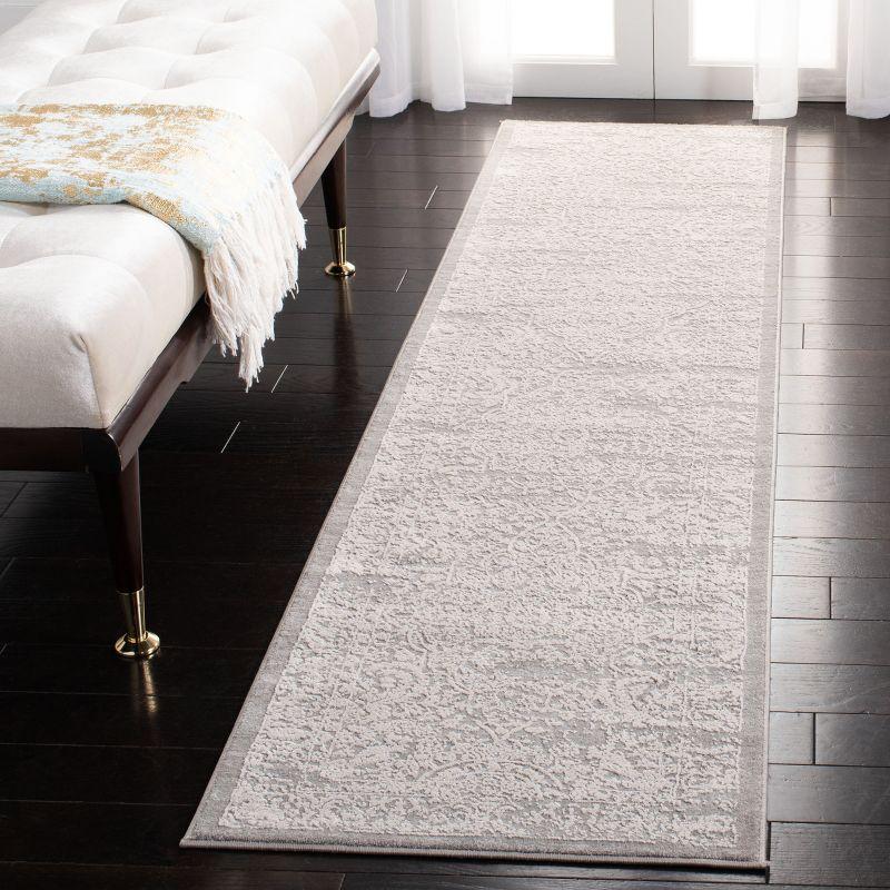 Princeton PRN711 Power Loomed Indoor Runner Rug - 2'x8' - Grey/Beige - Safavieh