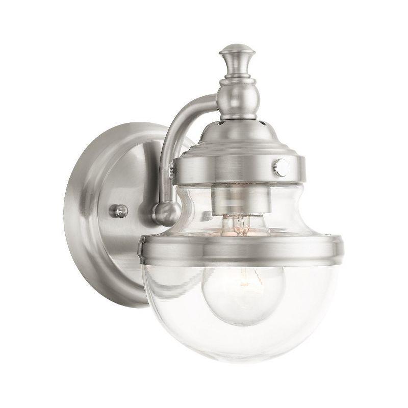 Livex Lighting Oldwick 1 - Light Vanity in  Brushed Nickel