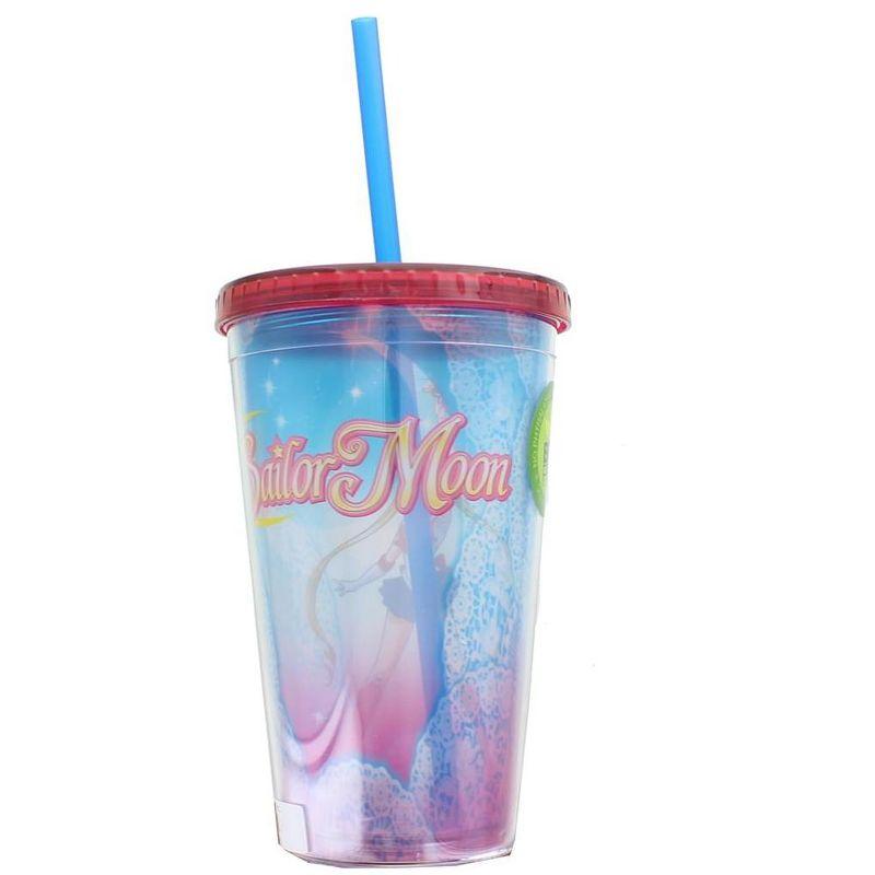 Sailor Moon Lace 16oz Carnival Cup with Lid and Straw