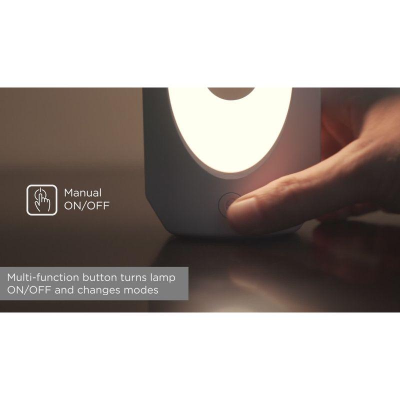 White Matte Color-Changing LED Table Lamp