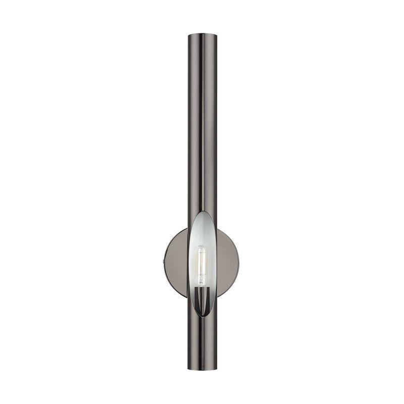 Livex Lighting Acra 1 - Light Wall Light in  Black Chrome