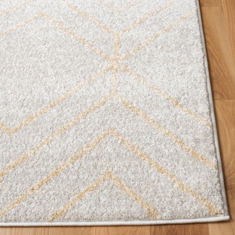 Adirondack ADR241 Non-Shedding Power Loomed Indoor Runner Rug - Ivory/Gold - 2'6"x8' - Safavieh