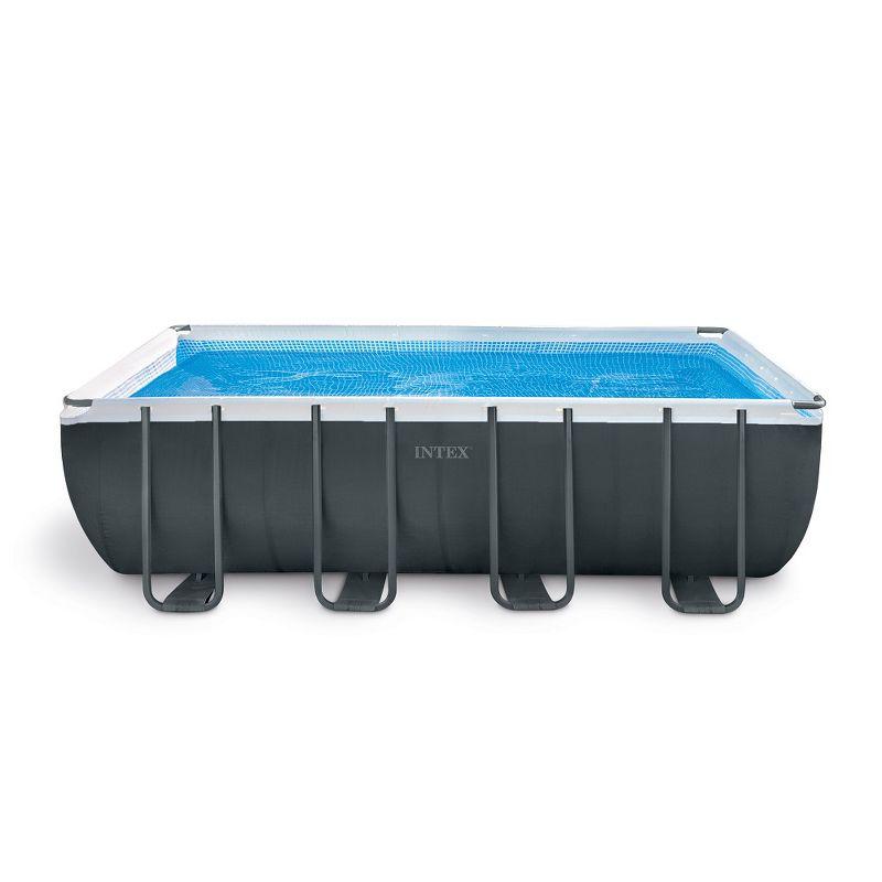 Intex 18' x 9' x 52" Gray Rectangular Pool with Sand Filter Pump