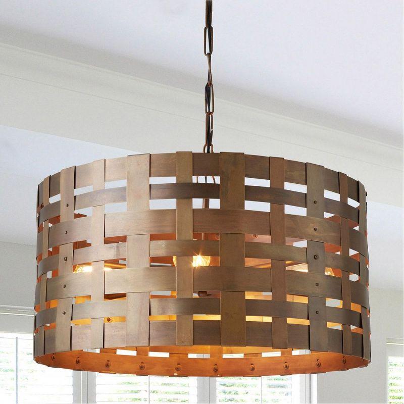 Capital Lighting 4 - Light Dimmable Drum Chandelier