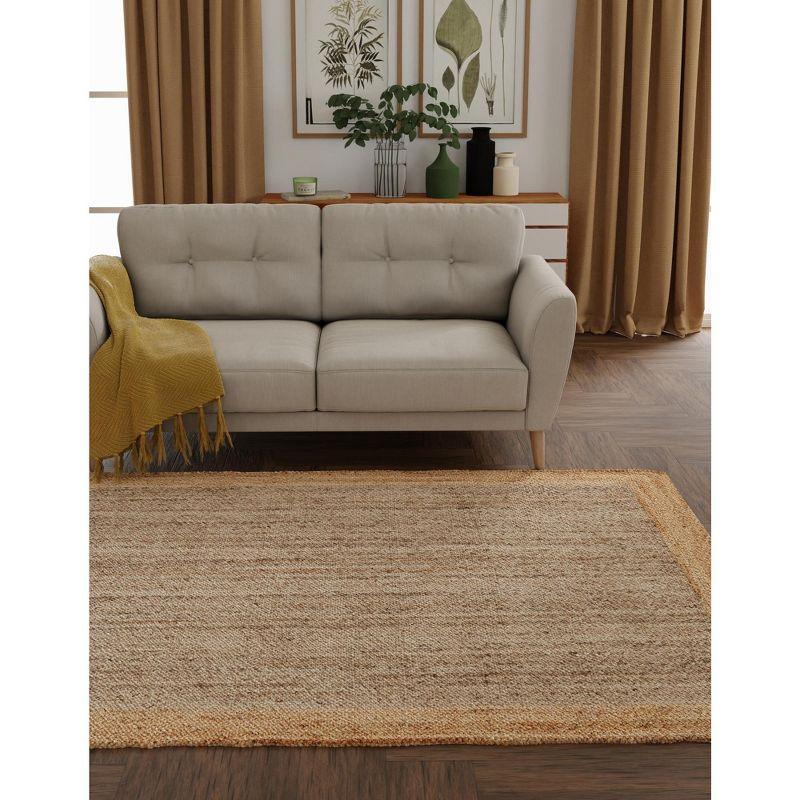 Unique Loom 2' 0 x 3' 1 Goa Braided Jute Rectangle Area Rug