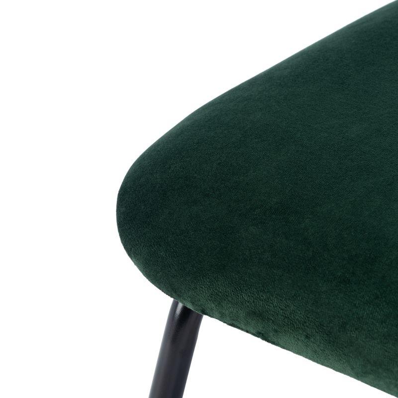 Chavelle Side Chair - ACH6205 - Set of 2 - Malachite Green/Black - Safavieh