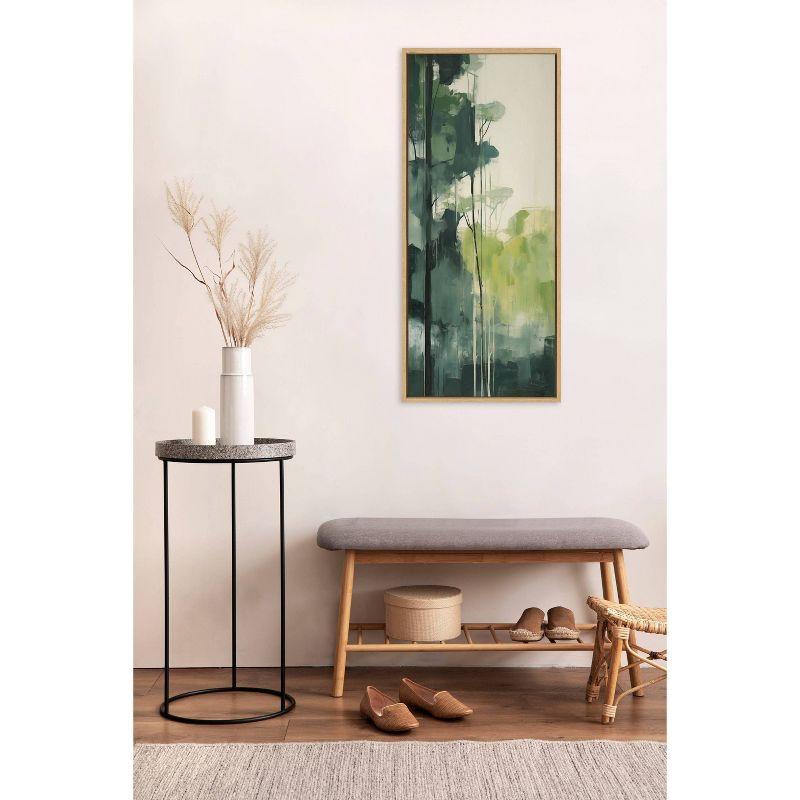 Kate & Laurel All Things Decor 18"x40" Sylvie Whispering Trees II Framed Canvas by Amy Lighthall Natural