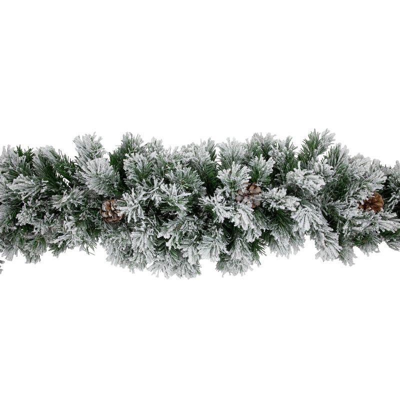Winter Whisper Pinecone and Snow Flocked Outdoor Christmas Swag