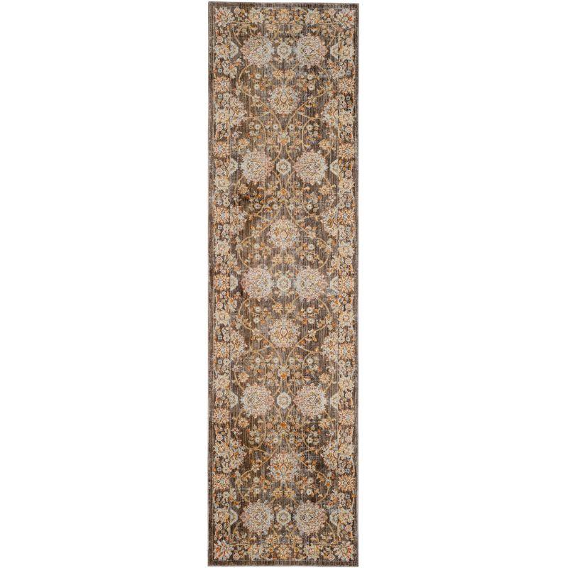 Vintage Persian VTP469 Power Loomed Indoor Runner Rug - Brown/Multi - 2'2"x12' - Safavieh