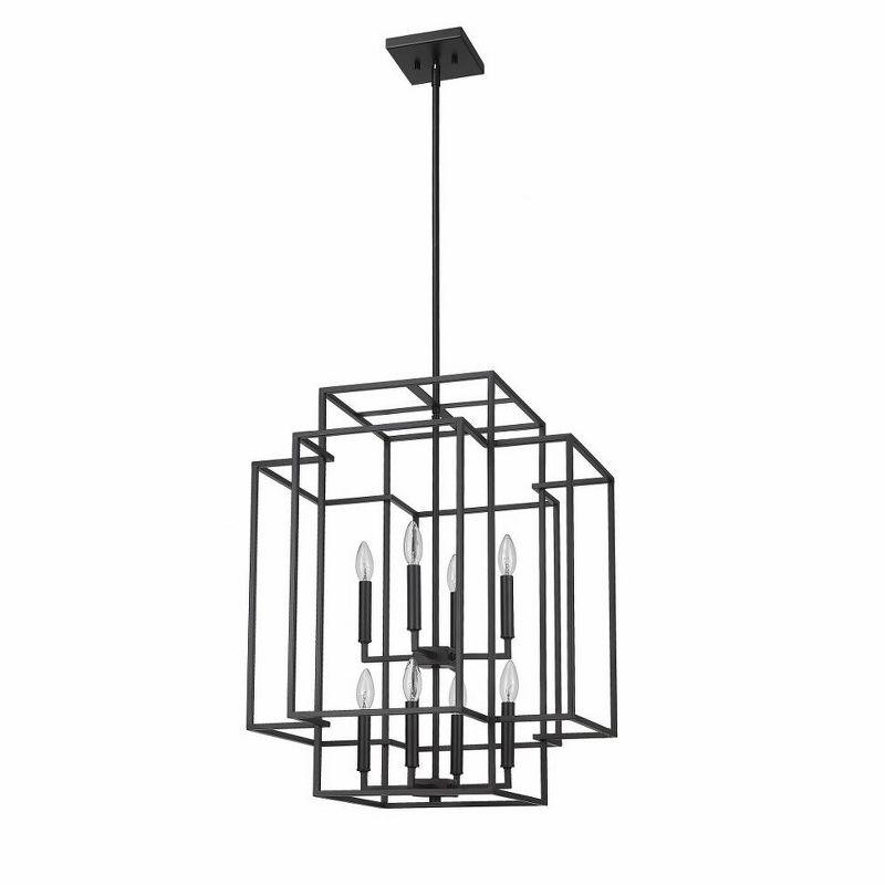 Z-Lite Titania 8 - Light Chandelier in  Matte Black