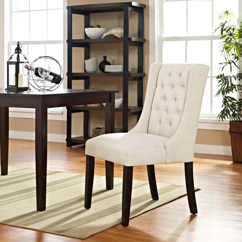 Modway Baronet Button Tufted Fabric Dining Chair