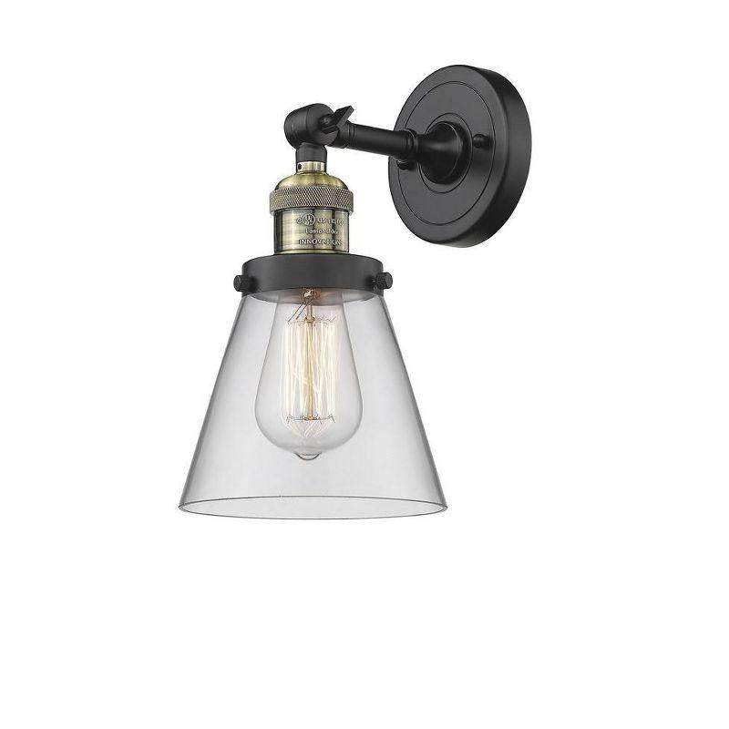 Innovations Lighting Franklin Restoration 1 - Light Sconce in  Black Antique Brass