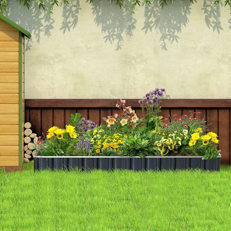 Outsunny Metal Planter Box