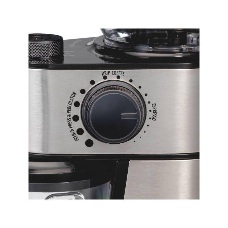 Hamilton Beach Burr Coffee Grinder 80385: 18 Settings, Dishwasher-Safe Parts, 14 Cup Capacity, Black