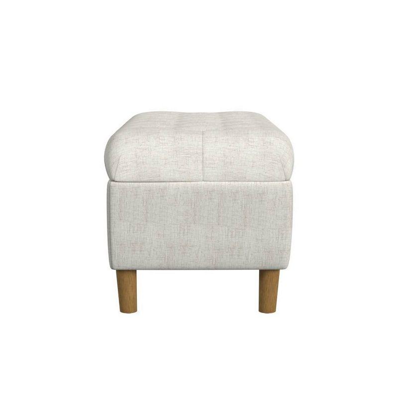 HomePop Polyester Upholstered Storage Bench