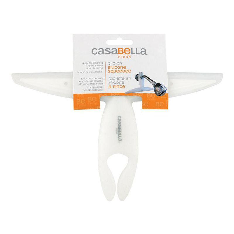 Casabella 10 in. White Silicone Clip-On Squeegee