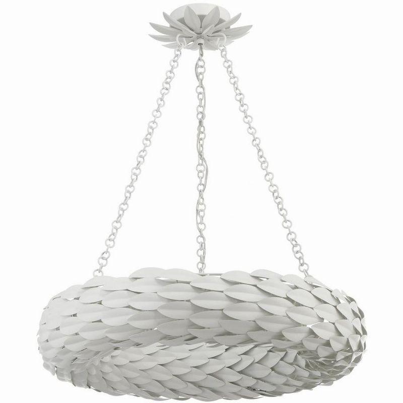 Crystorama Lighting Broche 6 - Light Pendant in  Matte White